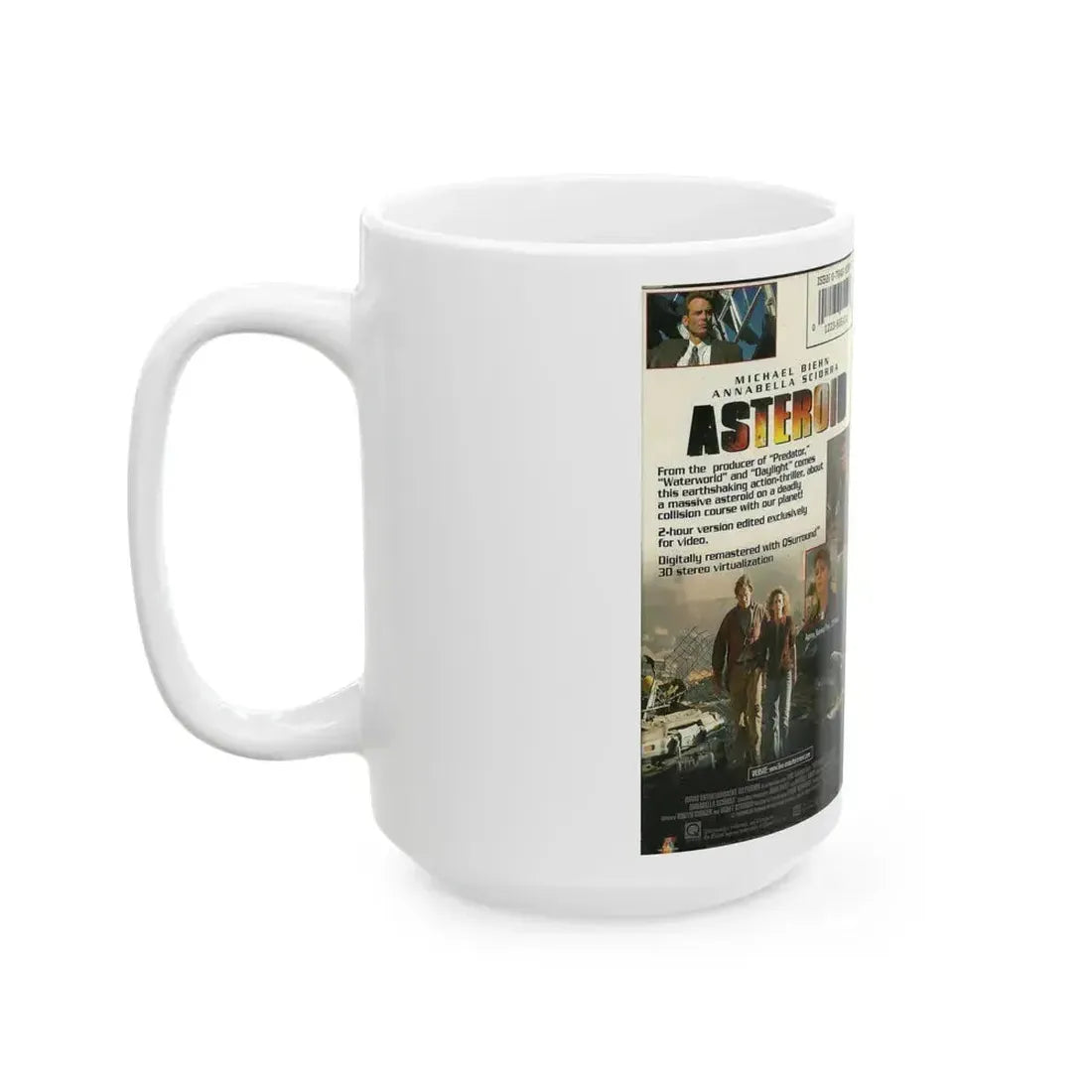 ASTEROID LIVE ENTERTAINMENT (VHS COVER) - White Coffee Mug - Go Mug Yourself