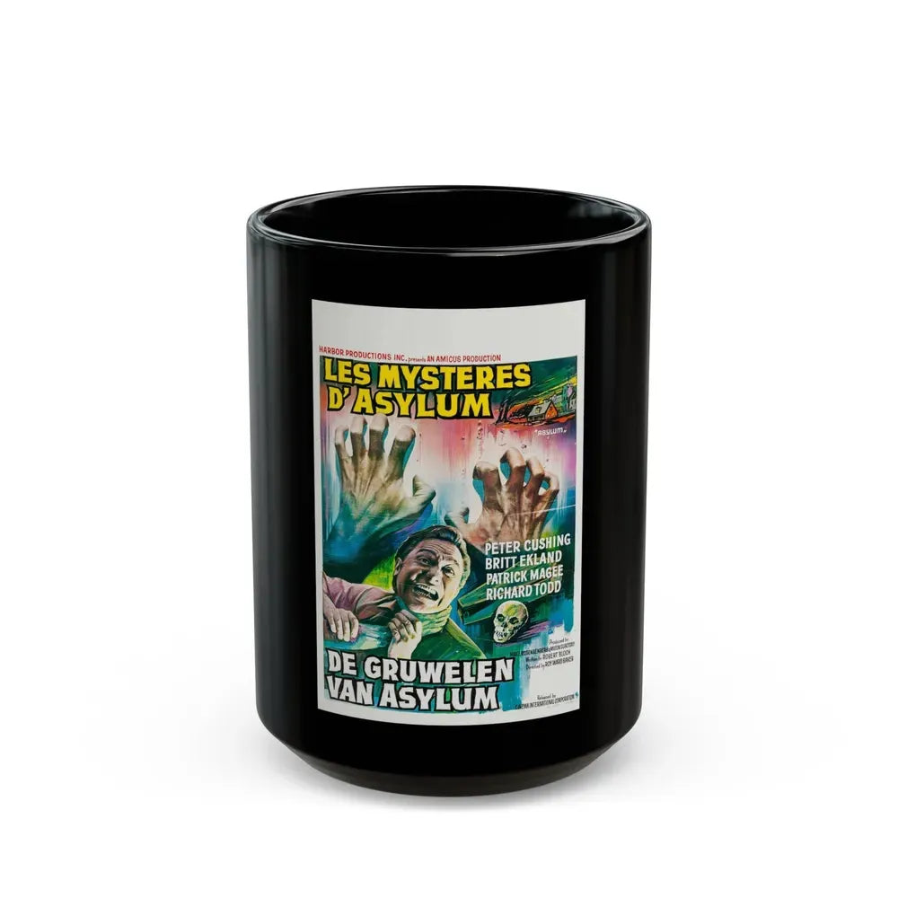 ASYLUM (BELGIAN) 1972 Movie Poster - Black Coffee Mug - Go Mug Yourself