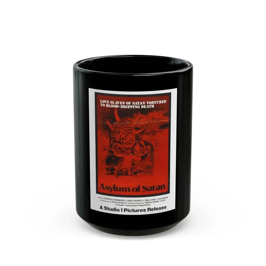 ASYLUM OF SATAN 1972 Movie Poster - Black Coffee Mug - Go Mug Yourself