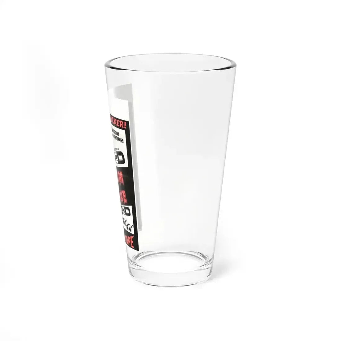 ASYLUM OF THE INSANE 1967 Movie Poster - Pint Glass 16oz - Go Mug Yourself