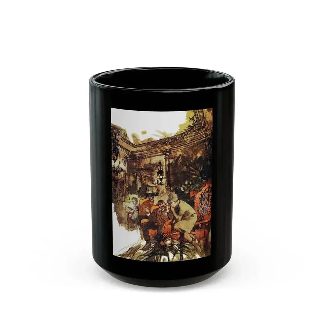 At Bertram's Hotel (Pt. 1 of 2), Good Housekeeping, March 1966 - Black Coffee Mug 15oz - Go Mug Yourself