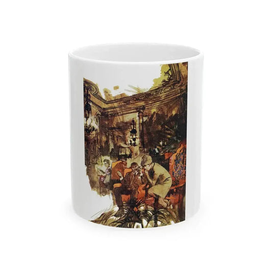 At Bertram's Hotel (Pt. 1 of 2), Good Housekeeping, March 1966 - White Coffee Mug 11oz - Go Mug Yourself