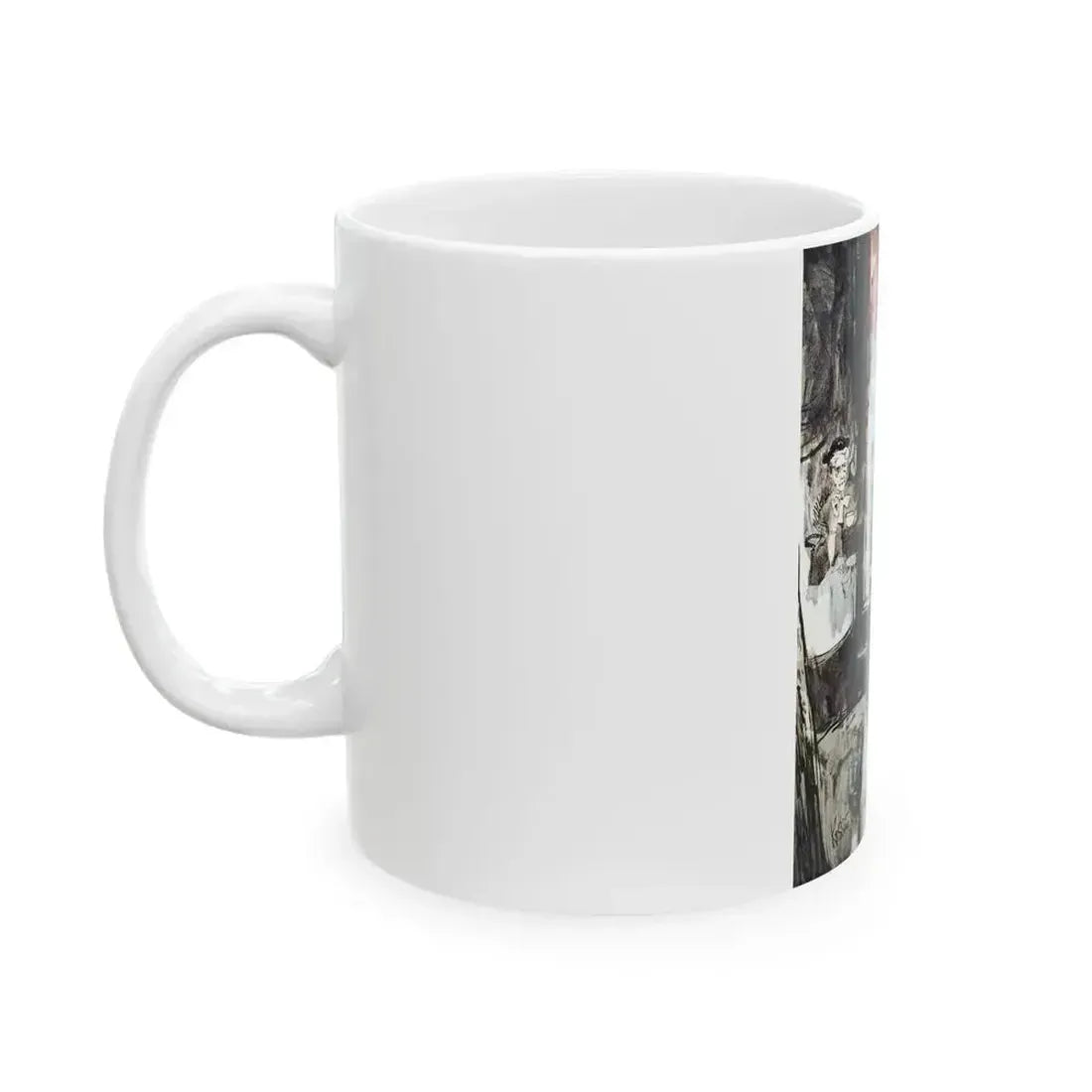 At Bertram's Hotel (Pt. 2 of 2), Good Housekeeping, April 1966 - White Coffee Mug - Go Mug Yourself