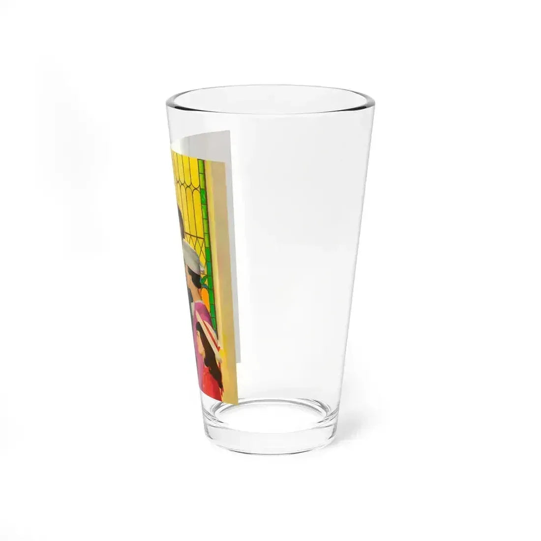 At Church (Magazine Illustration) Pint Glass 16oz - Go Mug Yourself