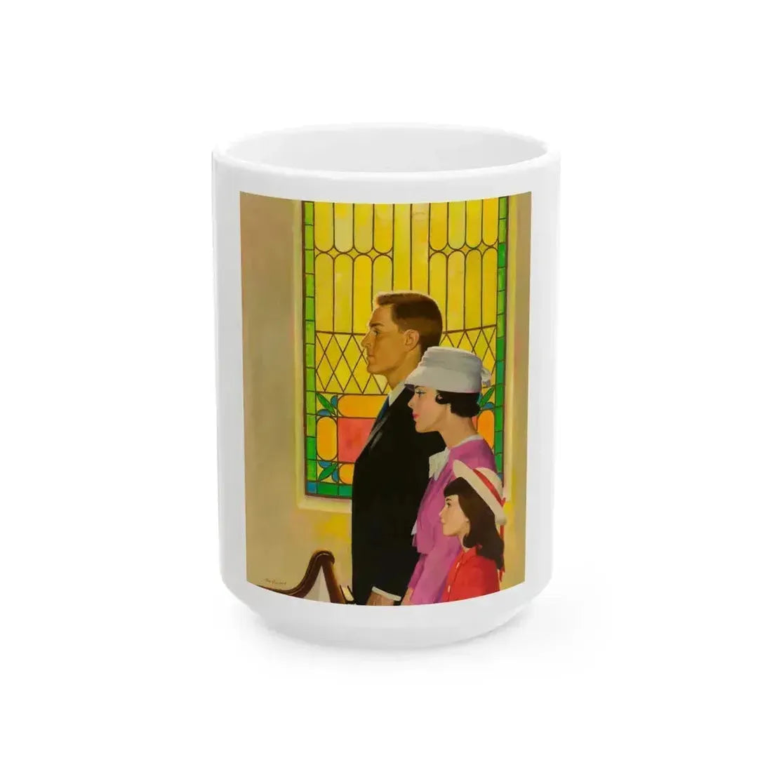At Church - White Coffee Mug 15oz - Go Mug Yourself