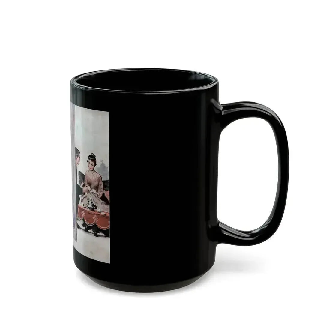 At First Sight, Cosmopolitan, April 1957 - Black Coffee Mug - Go Mug Yourself