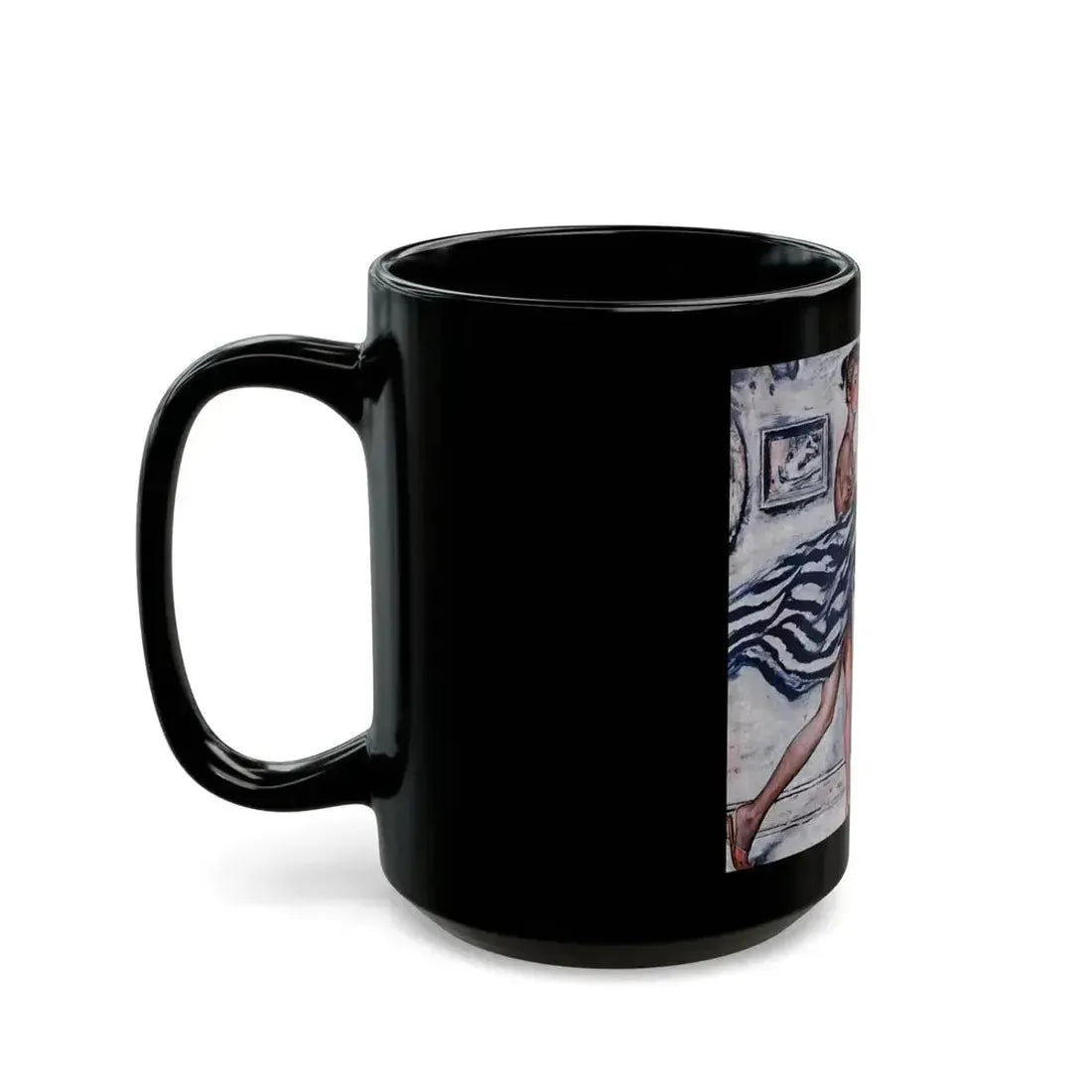 At First Sight, Cosmopolitan, April 1957 - Black Coffee Mug - Go Mug Yourself