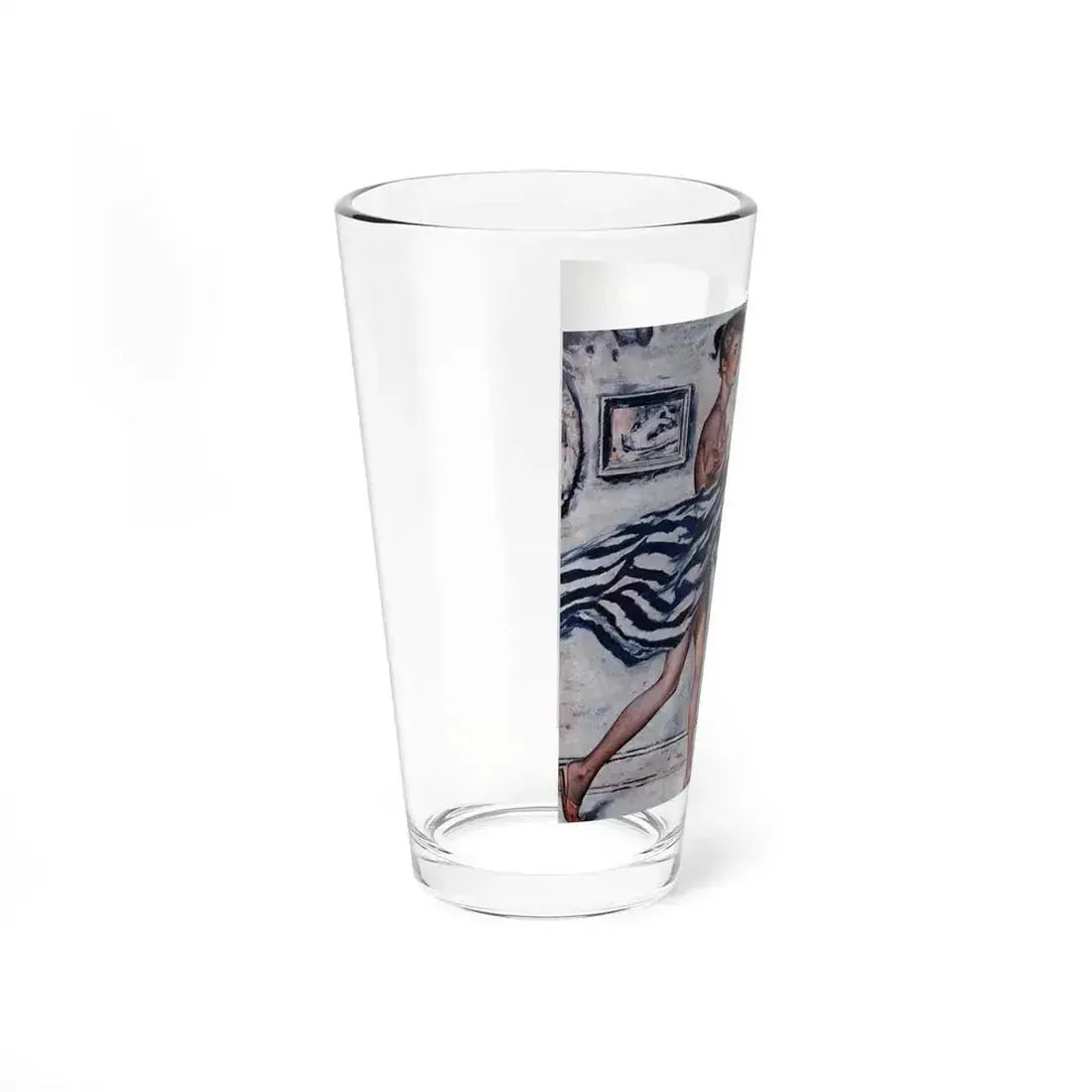 At First Sight, Cosmopolitan, April 1957 (Magazine Illustration) Pint Glass 16oz - Go Mug Yourself