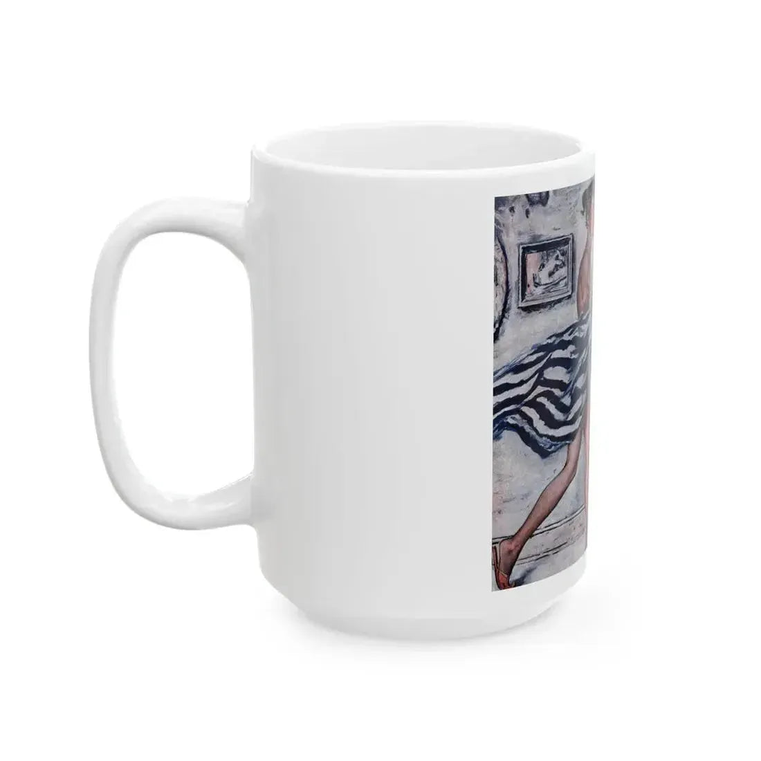 At First Sight, Cosmopolitan, April 1957 - White Coffee Mug - Go Mug Yourself