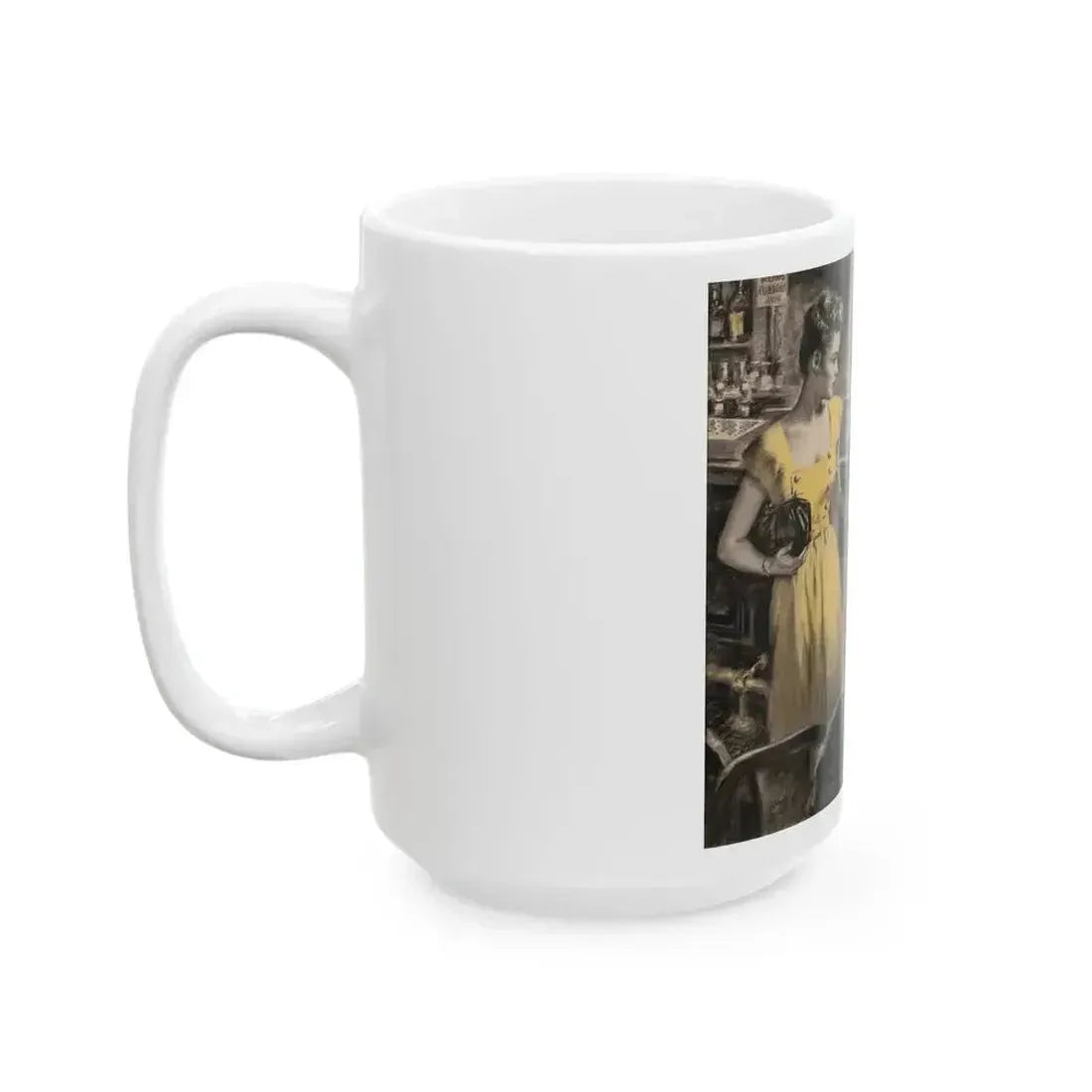 At His Best- and Worst, Redbook Magazine story illustration, December 1946 - White Coffee Mug - Go Mug Yourself