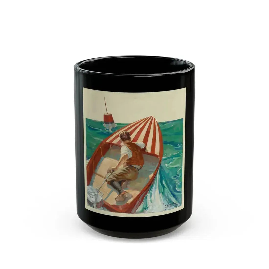 At Sea - Black Coffee Mug 15oz - Go Mug Yourself