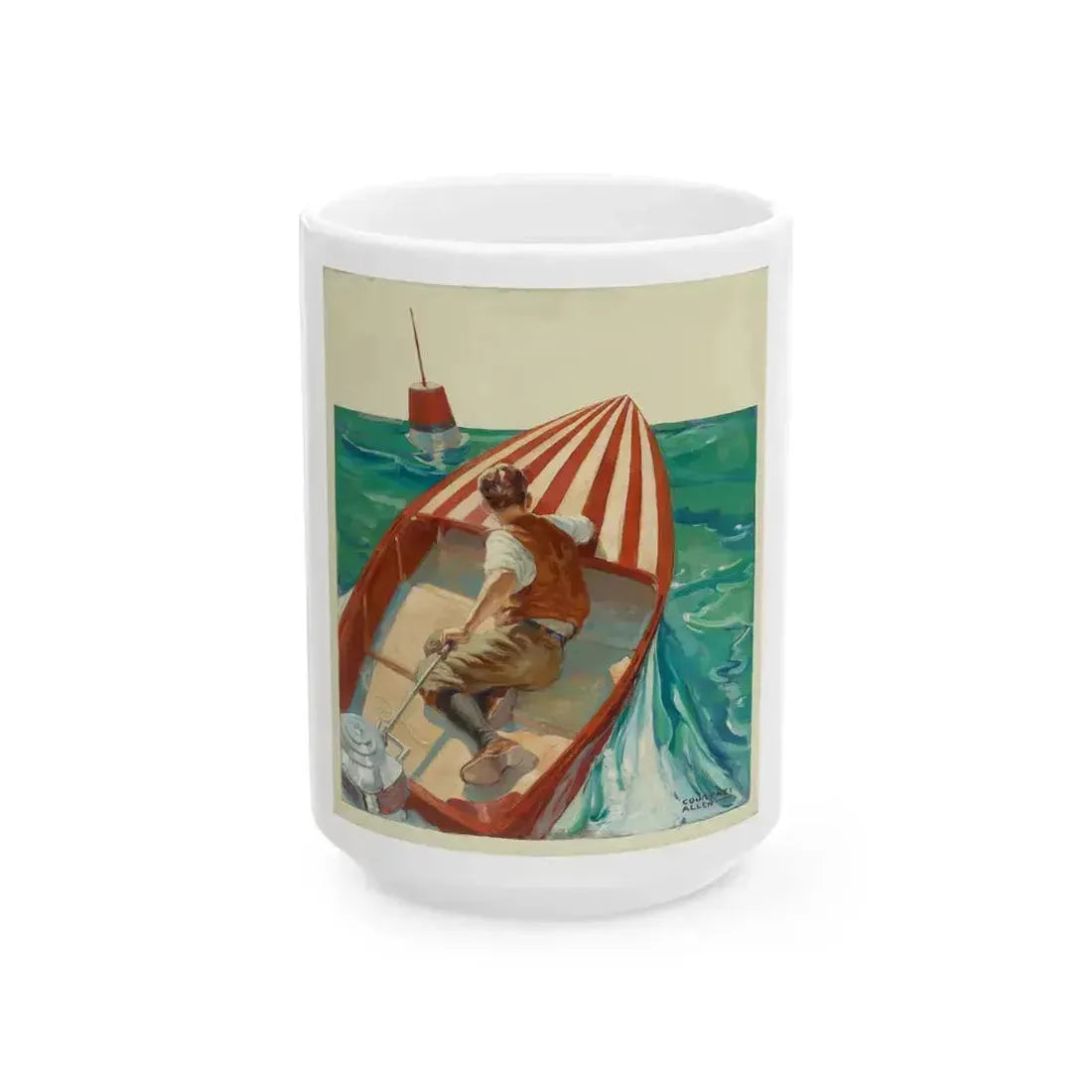 At Sea - White Coffee Mug 15oz - Go Mug Yourself