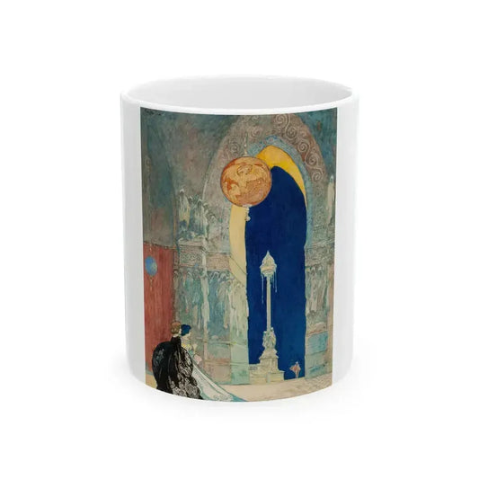 At the Ball, probable interior illustration - White Coffee Mug 11oz - Go Mug Yourself