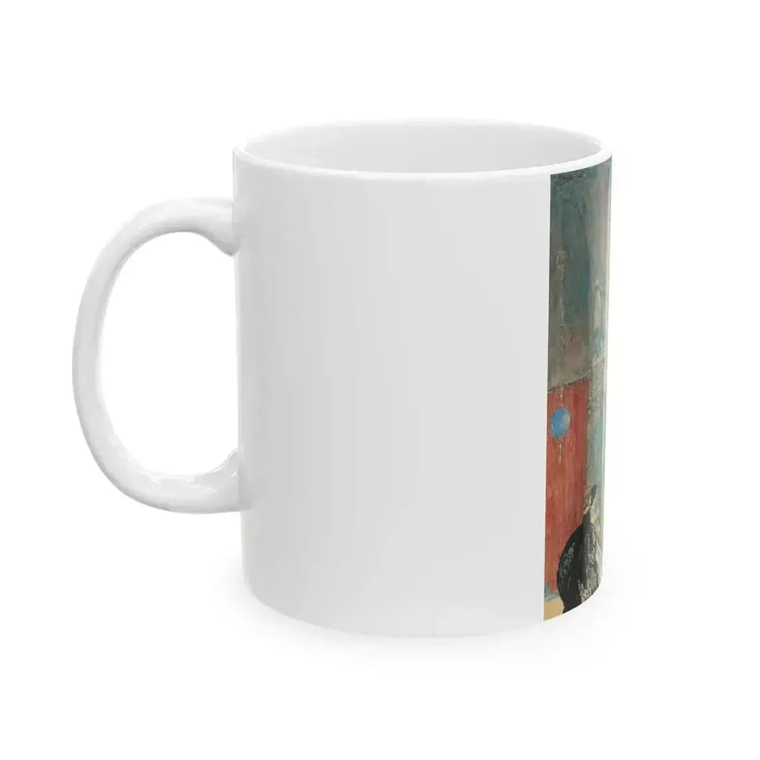 At the Ball, probable interior illustration - White Coffee Mug - Go Mug Yourself