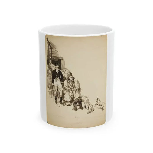 At the Circus Illustration - White Coffee Mug 11oz - Go Mug Yourself
