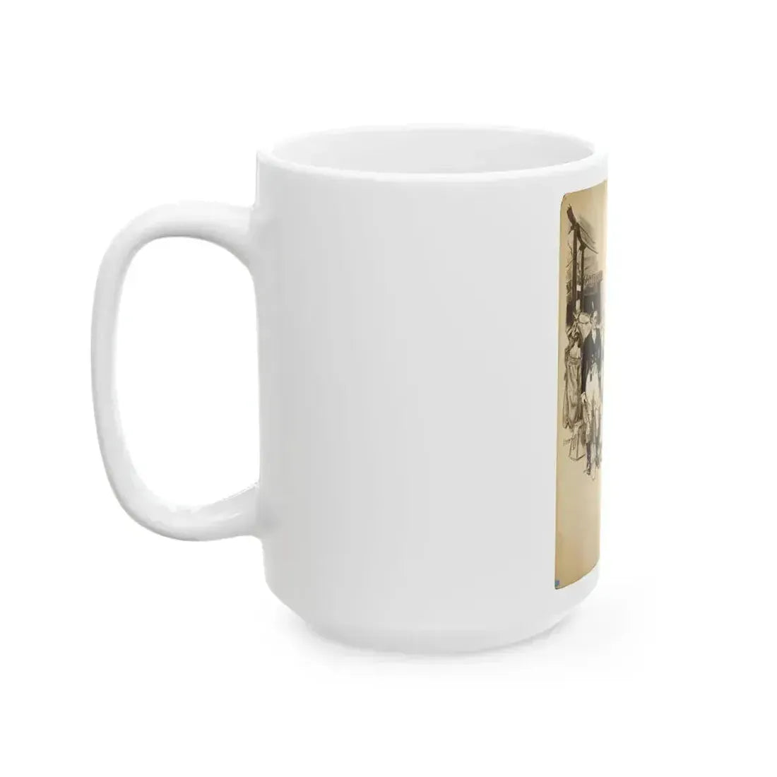 At the Circus Illustration - White Coffee Mug - Go Mug Yourself