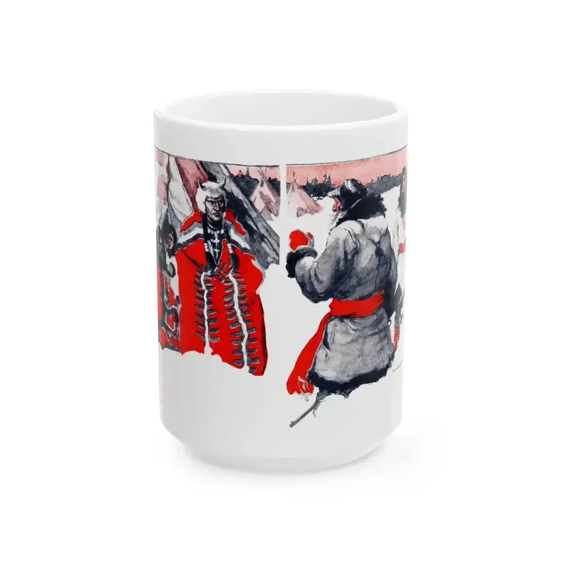 At the End of the Trail, The American Boy, August 1932 - White Coffee Mug 15oz - Go Mug Yourself