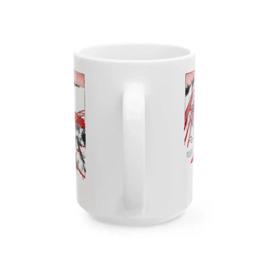 At the End of the Trail, The American Boy, August 1932 - White Coffee Mug - Go Mug Yourself