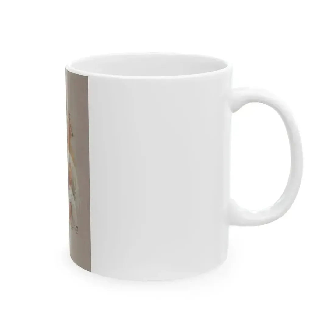 At the Port of Embarkment, Woman's Home Companion magazine story illustration - White Coffee Mug - Go Mug Yourself