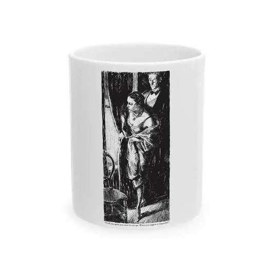 At The Road House (2), Collier's, January 7, 1928 - White Coffee Mug 11oz - Go Mug Yourself