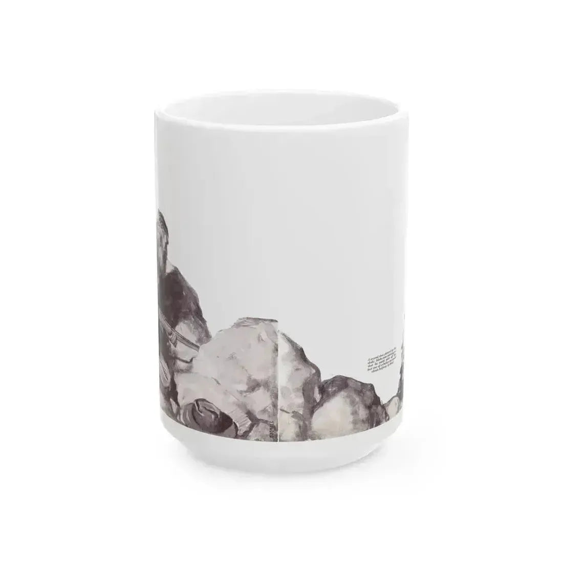 At the Sacred Rock (2), The American Boy, September, 1933 - White Coffee Mug 15oz - Go Mug Yourself