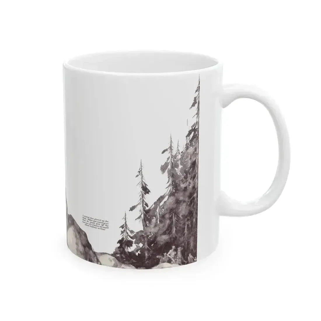 At the Sacred Rock (2), The American Boy, September, 1933 - White Coffee Mug - Go Mug Yourself