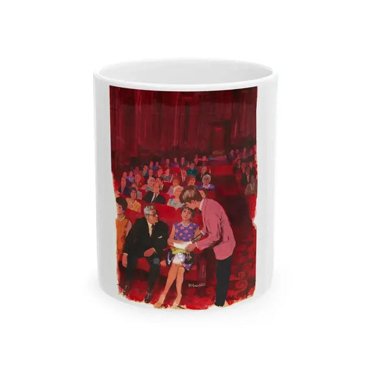 At The Theatre Illustration (undated) - White Coffee Mug 11oz - Go Mug Yourself