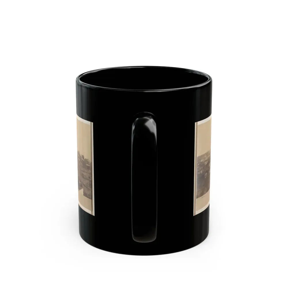 Atlanta, Before Being Burnt By Order Of Gen'l. Sherman, From The Cupola Of The Female Seminary (U.S. Civil War) Black Coffee Mug - Go Mug Yourself