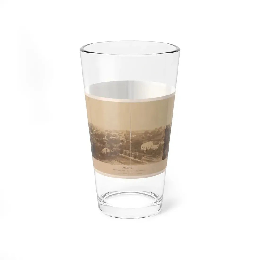 Atlanta, Before Being Burnt By Order Of Gen'l. Sherman, From The Cupola Of The Female Seminary (U.S. Civil War) Pint Glass 16oz 16oz - Go Mug Yourself