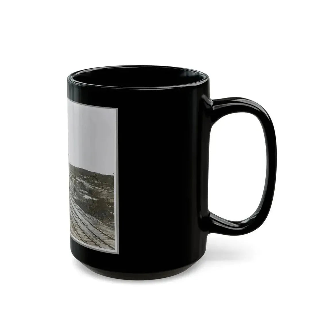 Atlanta, Ga, 1864. Destruction Of Hood's Ordnance Train, Georgia Central Railroad (U.S. Civil War) Black Coffee Mug - Go Mug Yourself