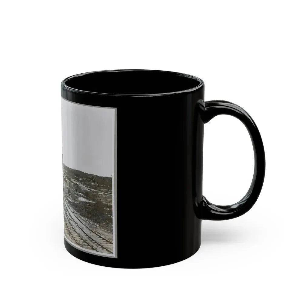 Atlanta, Ga, 1864. Destruction Of Hood's Ordnance Train, Georgia Central Railroad (U.S. Civil War) Black Coffee Mug - Go Mug Yourself