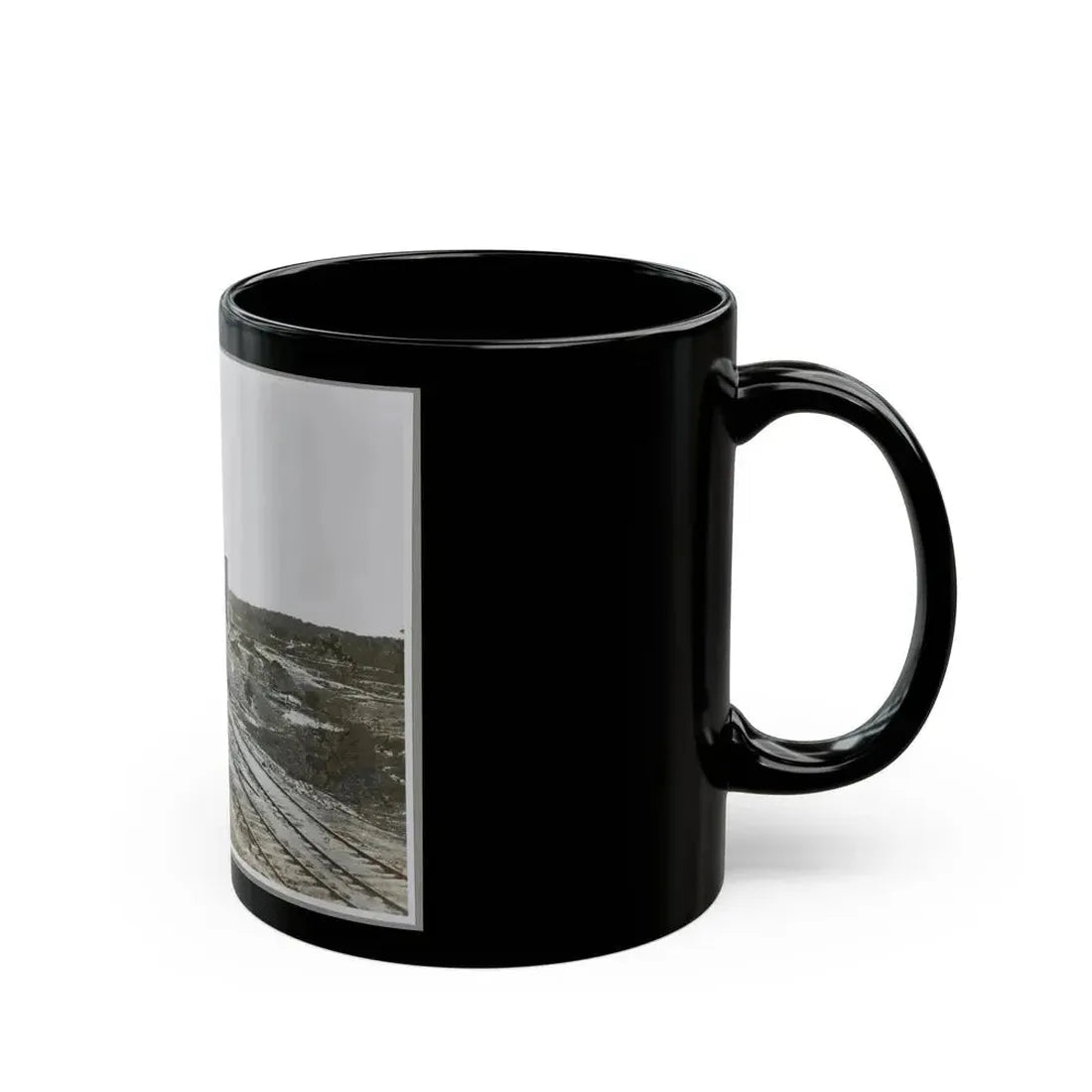 Atlanta, Ga, 1864. Destruction Of Hood's Ordnance Train, Georgia Central Railroad (U.S. Civil War) Black Coffee Mug - Go Mug Yourself