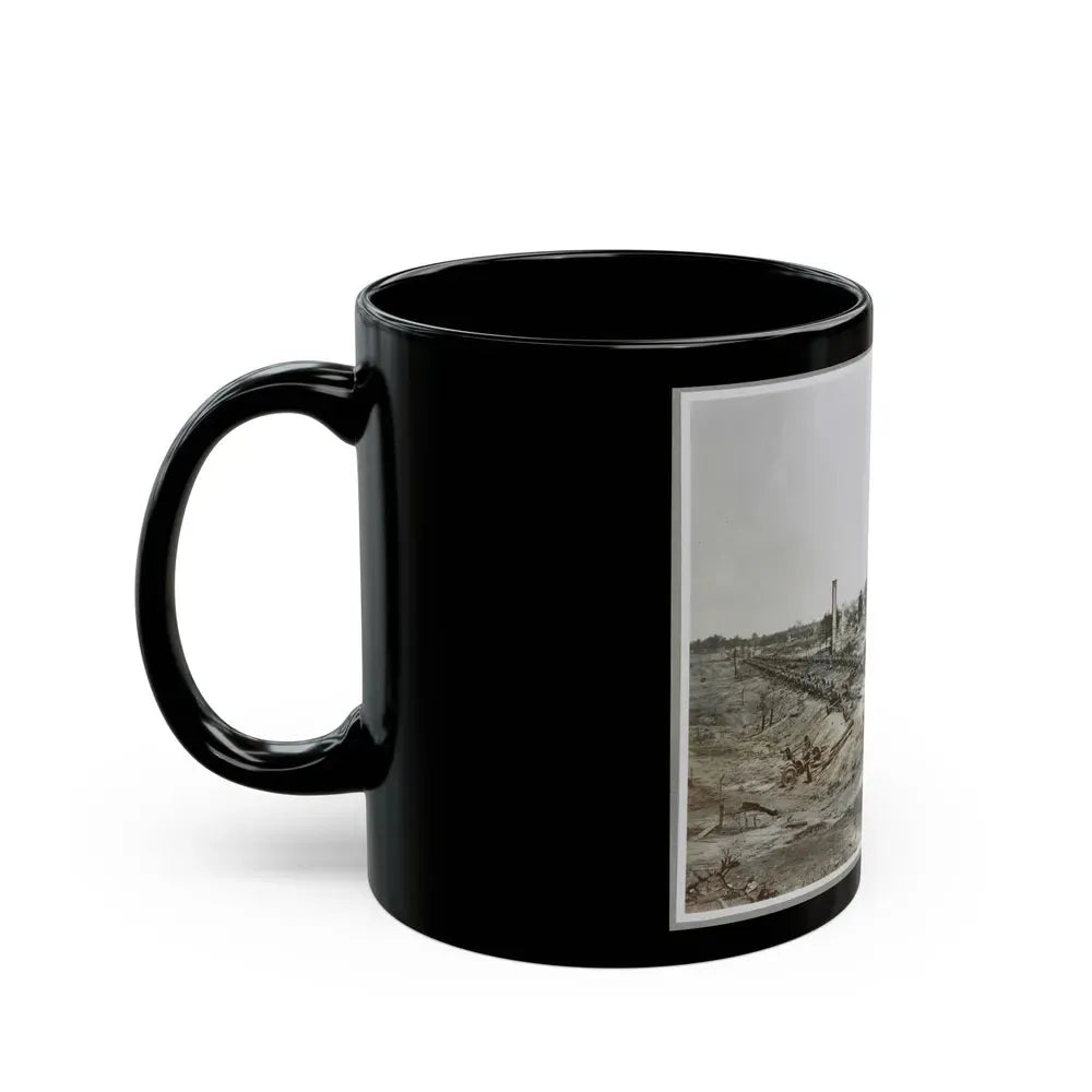 Atlanta, Ga, 1864. Destruction Of Hood's Ordnance Train, Georgia Central Railroad (U.S. Civil War) Black Coffee Mug - Go Mug Yourself