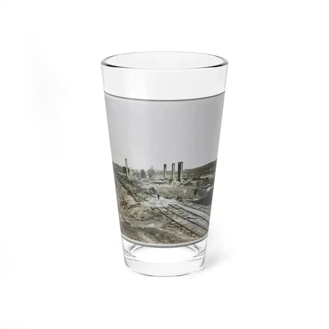 Atlanta, Ga, 1864. Destruction Of Hood's Ordnance Train, Georgia Central Railroad (U.S. Civil War) Pint Glass 16oz 16oz - Go Mug Yourself
