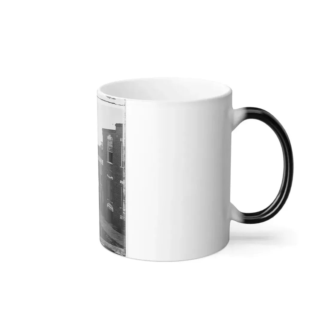Atlanta, Ga. Atlanta Intelligencer Office by the Railroad Depot (U.S. Civil War) Color Changing Coffee Mug 11oz - Go Mug Yourself