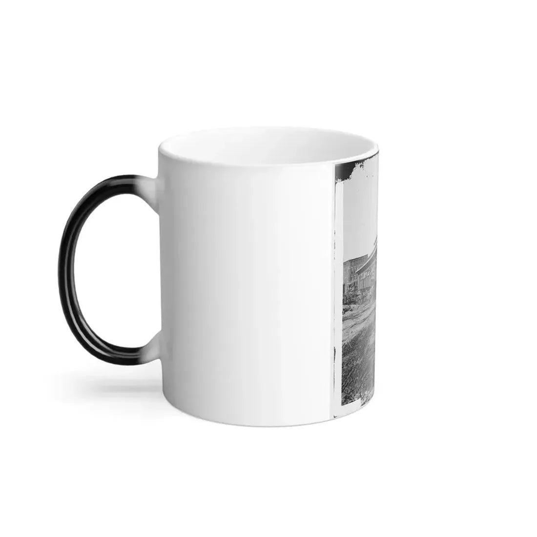 Atlanta, Ga. Boxcars With Refugees at Railroad Depot (U.S. Civil War) Color Changing Coffee Mug 11oz - Go Mug Yourself
