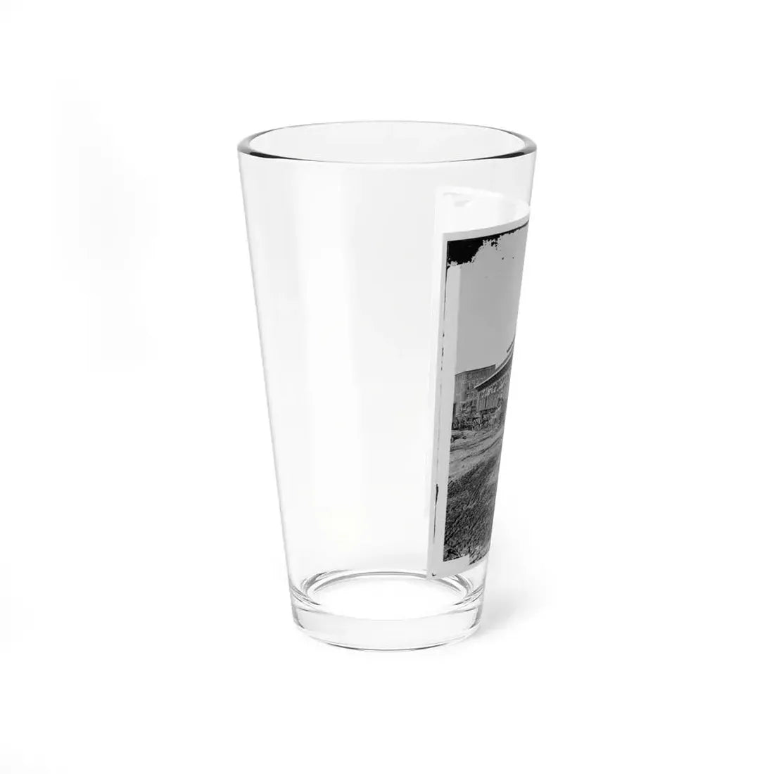 Atlanta, Ga. Boxcars With Refugees At Railroad Depot (U.S. Civil War) Pint Glass 16oz - Go Mug Yourself