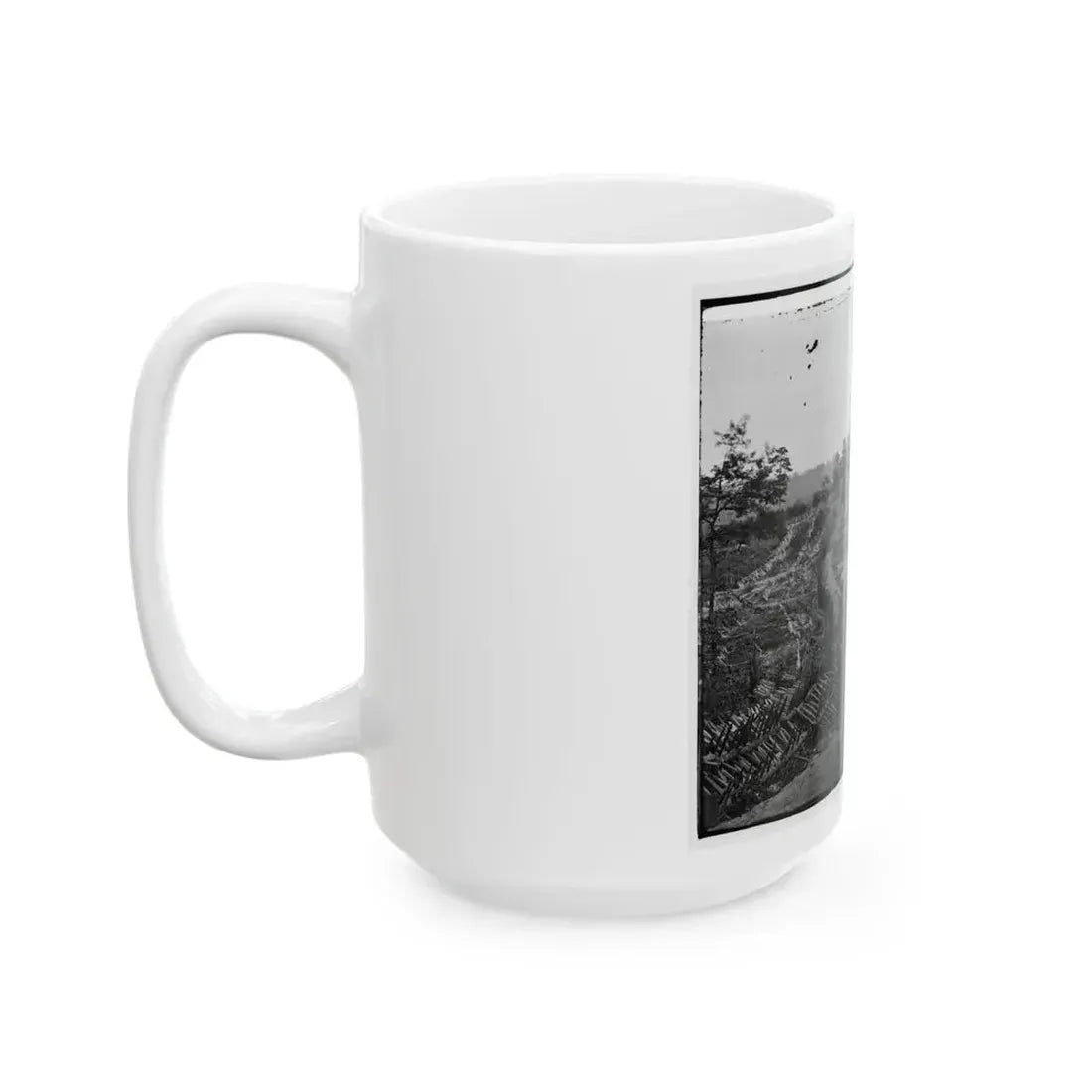 Atlanta, Ga. Confederate Palisades And Chevaux-De-Frise Near Potter House (U.S. Civil War) White Coffee Mug - Go Mug Yourself