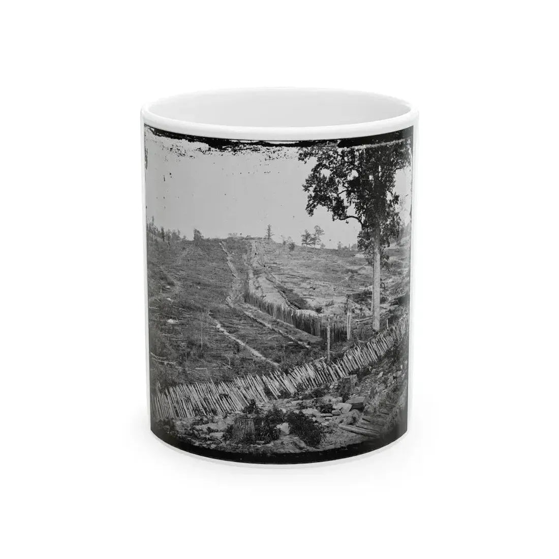 Atlanta, Ga. Confederate Palisades, On North Side Of City (U.S. Civil War) White Coffee Mug 11oz - Go Mug Yourself