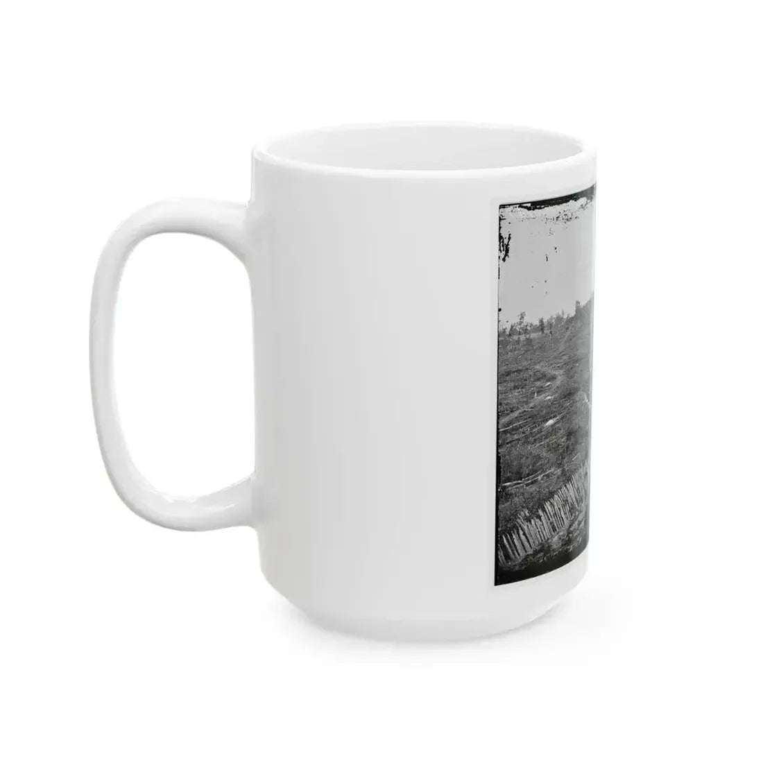 Atlanta, Ga. Confederate Palisades, On North Side Of City (U.S. Civil War) White Coffee Mug - Go Mug Yourself