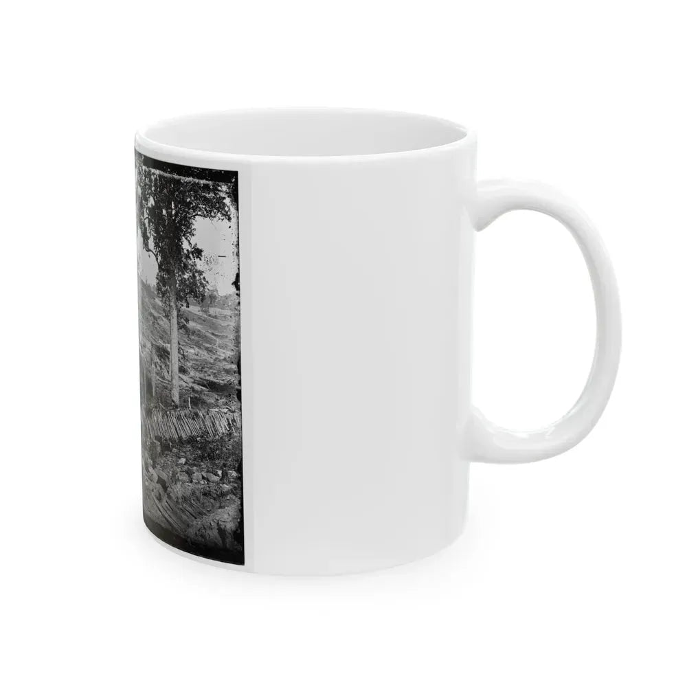 Atlanta, Ga. Confederate Palisades, On North Side Of City (U.S. Civil War) White Coffee Mug - Go Mug Yourself