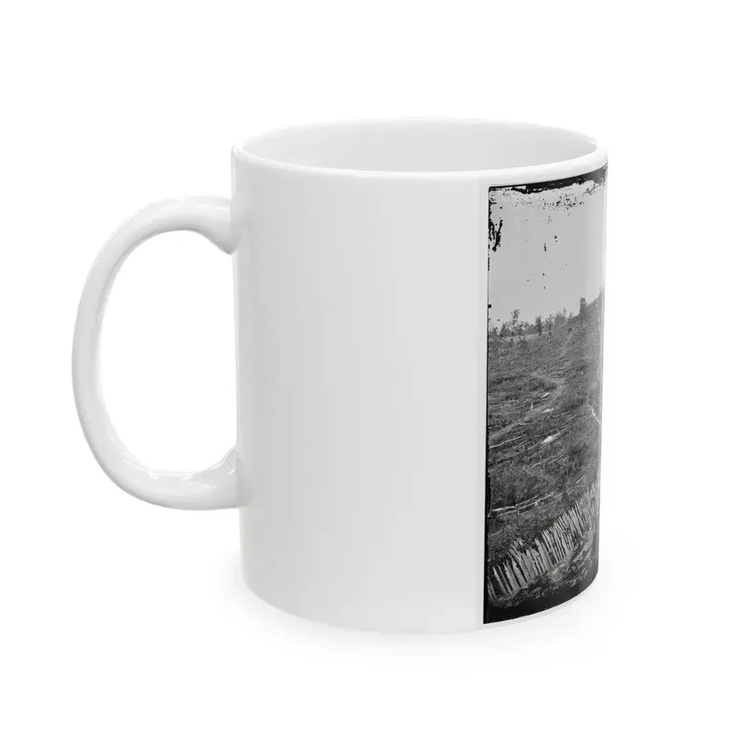Atlanta, Ga. Confederate Palisades, On North Side Of City (U.S. Civil War) White Coffee Mug - Go Mug Yourself