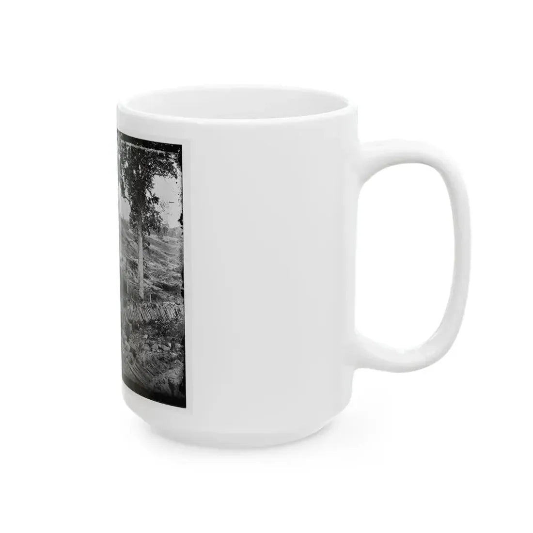 Atlanta, Ga. Confederate Palisades, On North Side Of City (U.S. Civil War) White Coffee Mug - Go Mug Yourself