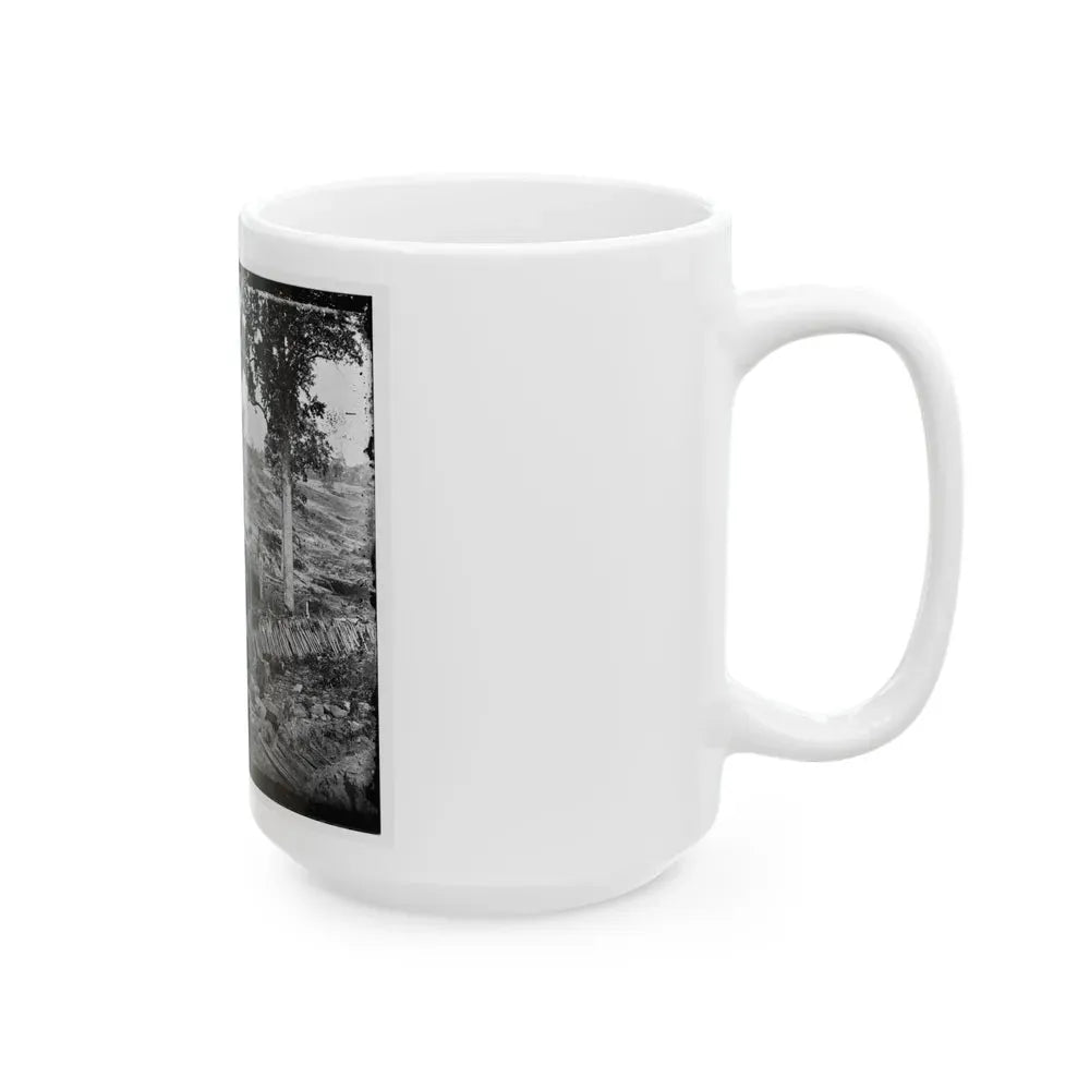 Atlanta, Ga. Confederate Palisades, On North Side Of City (U.S. Civil War) White Coffee Mug - Go Mug Yourself