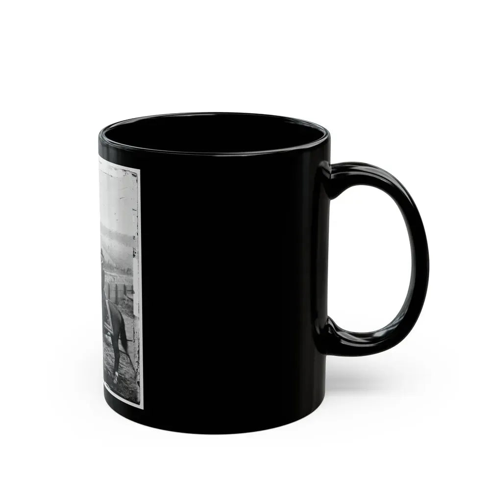 Atlanta, Ga. Gen. William T. Sherman On Horseback At Federal Fort No. 7(2) (U.S. Civil War) Black Coffee Mug - Go Mug Yourself