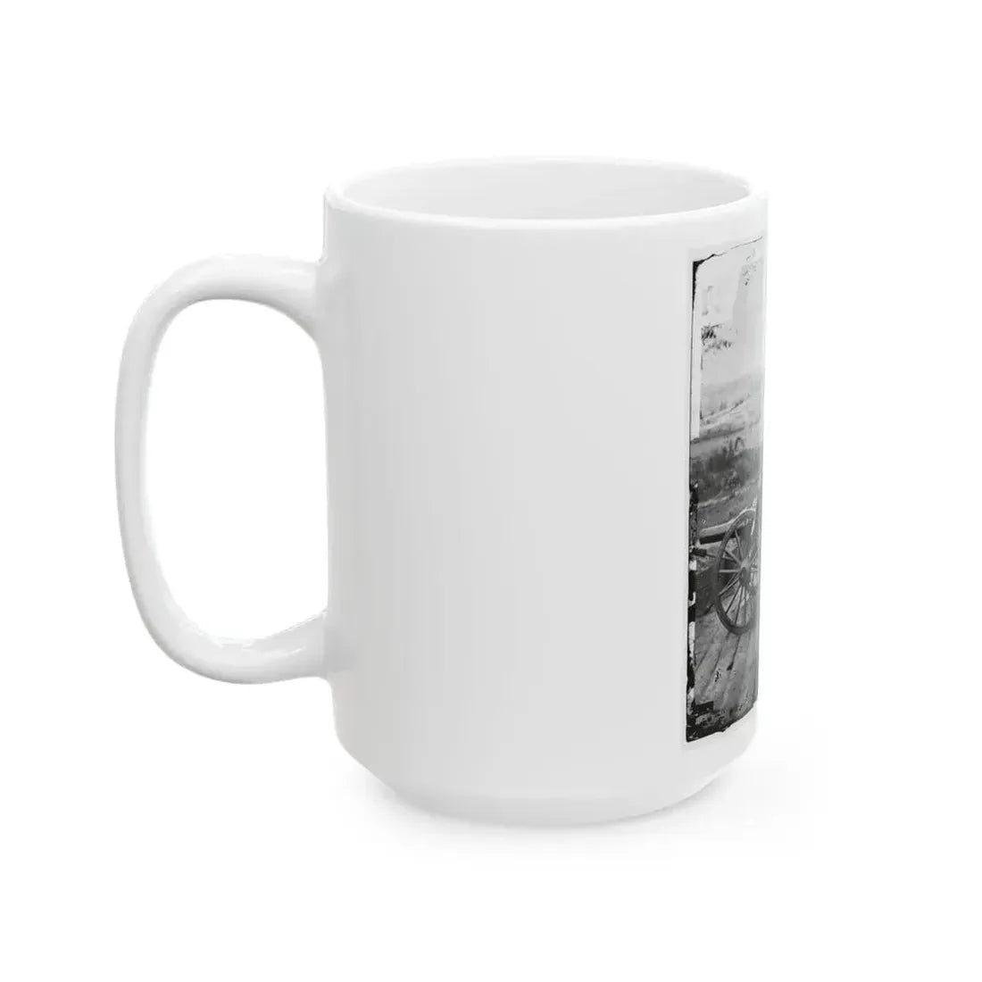 Atlanta, Ga. Gen. William T. Sherman On Horseback At Federal Fort No. 7(2) (U.S. Civil War) White Coffee Mug - Go Mug Yourself