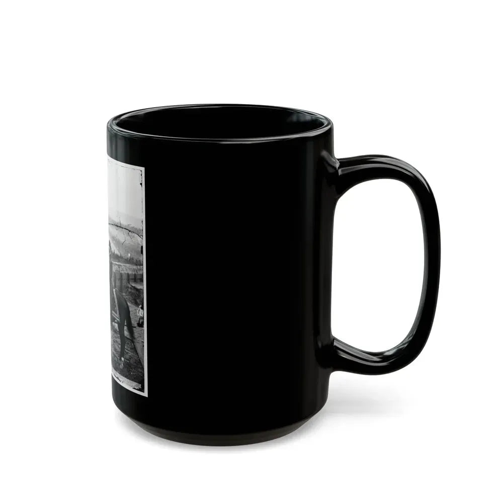 Atlanta, Ga. Gen. William T. Sherman On Horseback At Federal Fort No. 7 (U.S. Civil War) Black Coffee Mug - Go Mug Yourself