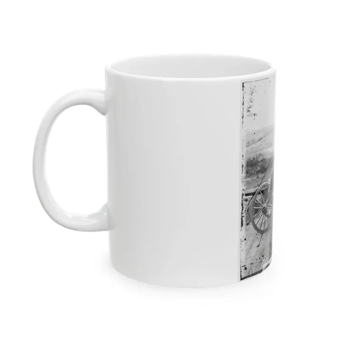 Atlanta, Ga. Gen. William T. Sherman On Horseback At Federal Fort No. 7 (U.S. Civil War) White Coffee Mug - Go Mug Yourself