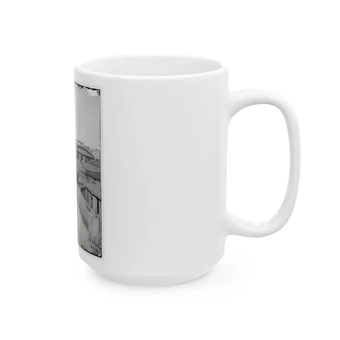 Atlanta, Ga. Railroad Depot; A Nearer View (U.S. Civil War) White Coffee Mug - Go Mug Yourself