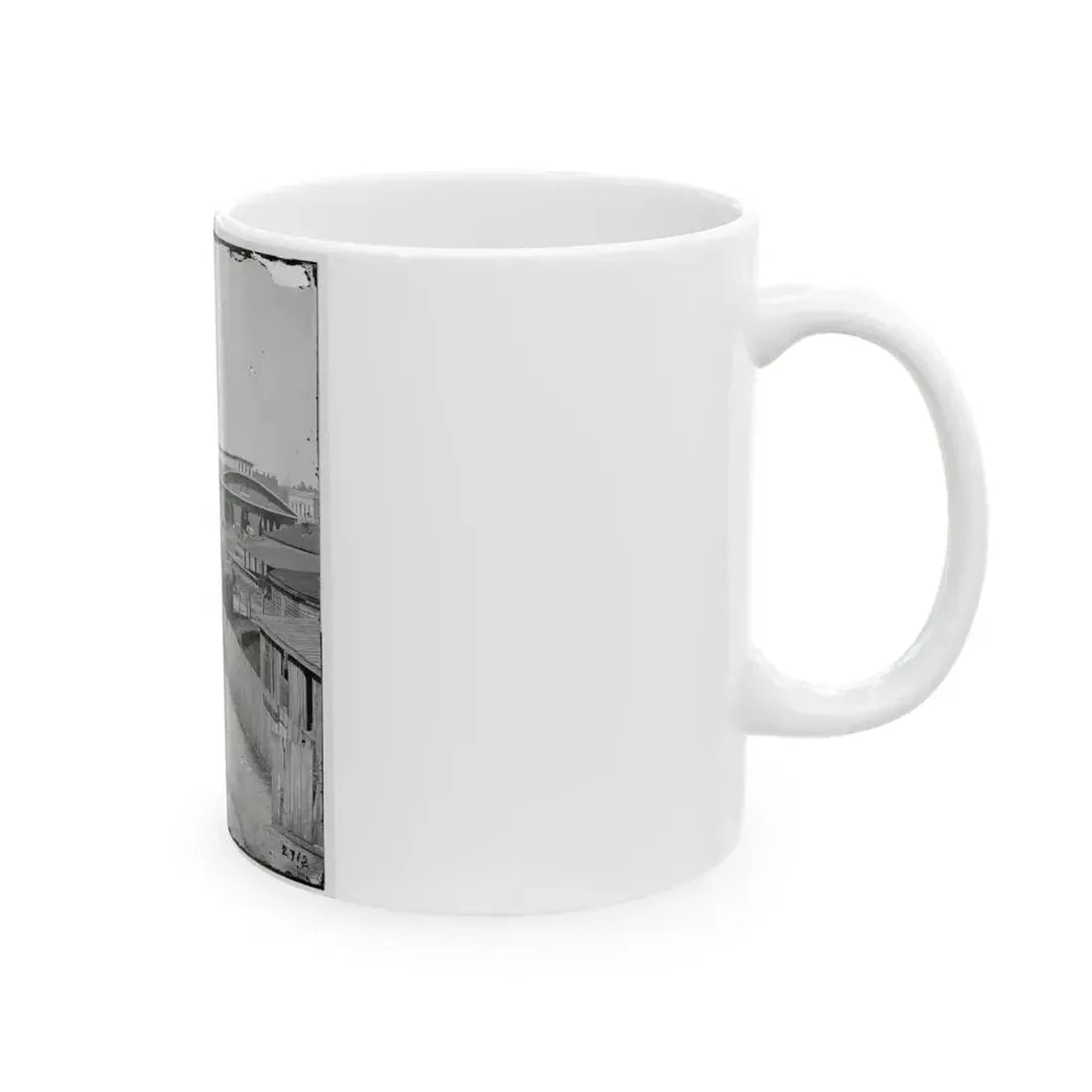 Atlanta, Ga. Railroad Depot; A Nearer View (U.S. Civil War) White Coffee Mug - Go Mug Yourself
